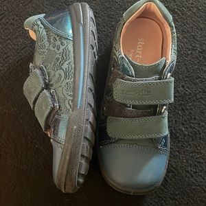 Toddler aqua colored shoes